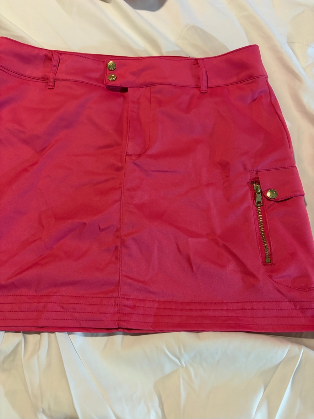 Beverly Hills Polo Club Bright Pink Golf Skort Size 10 EUC